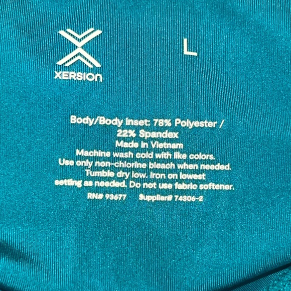 Xersion LIKE NEW Women’s Biker Shorts - Teal/Lime Green - Large - Picture 5 of 7